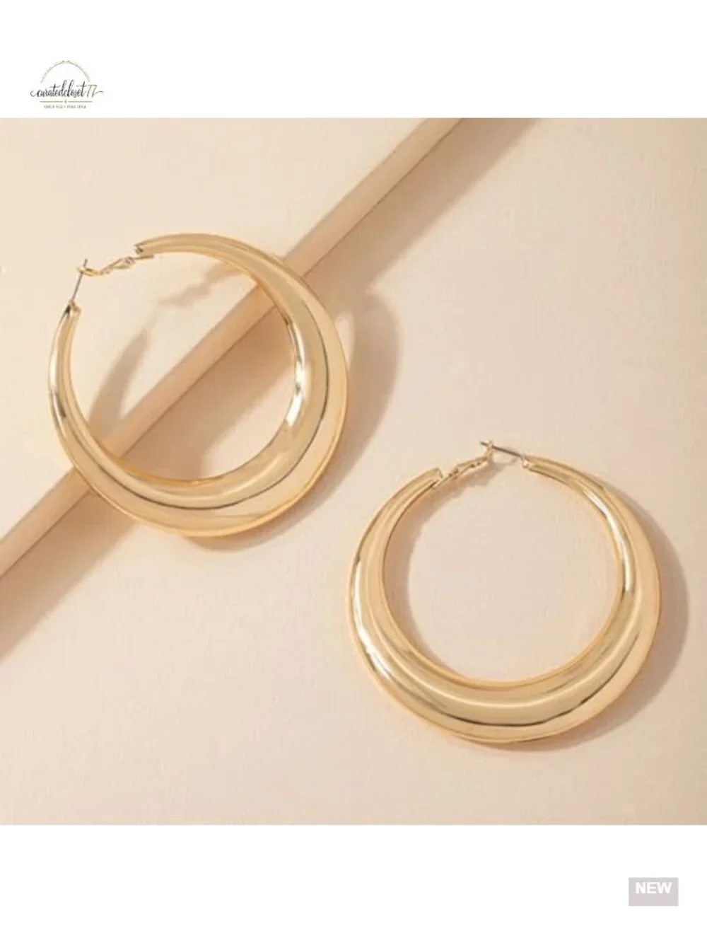 Large Gold Hoop Earrings for Women Chunky Silver Round Statement Y2K Party Prom
